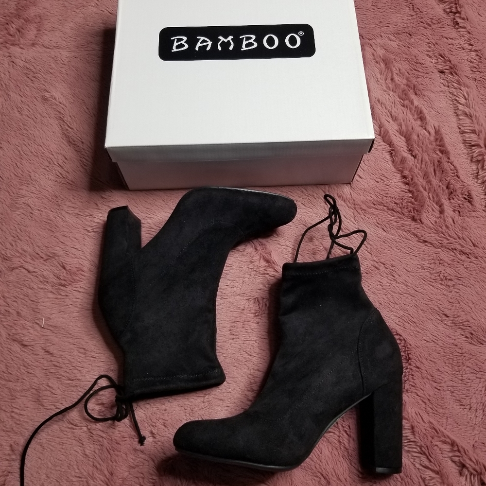 NWT Bamboo Ankle Booties